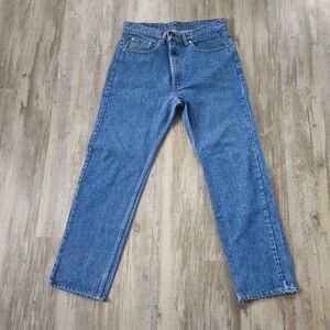 Vintage 90's Levi's Men's 505 Demin Blue jeans Made In The USA 38x30 Causal